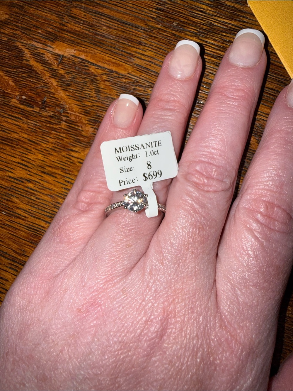 1 Ct Moissanite Ring – Size 8 – GRA Paperwork